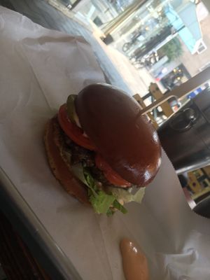 Rainbow burger  at Rainbow - Ibn Gvirol in Tel Aviv
