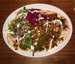 Jackfruit kebab at The Ship Inn in Newcastle Upon Tyne