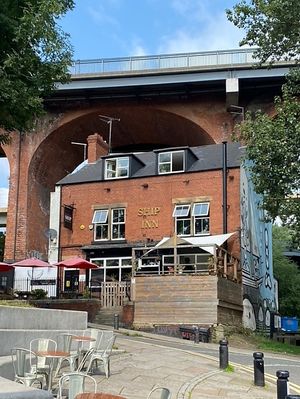 Outside the pub at The Ship Inn in Newcastle Upon Tyne