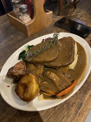 Seitan roast dinner   at The Ship Inn in Newcastle Upon Tyne