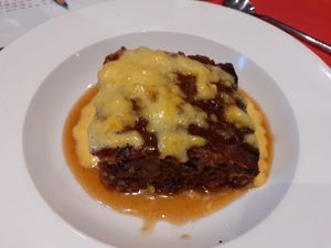 Sticky toffee pudding and custard at The Ship Inn in Newcastle Upon Tyne
