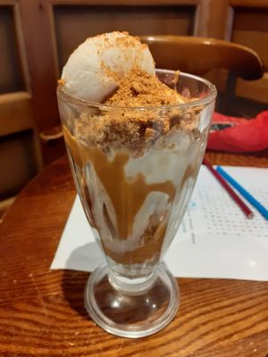 Biscoff sundae at The Ship Inn in Newcastle Upon Tyne