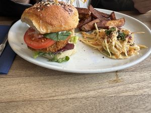 chicken burger   at The Ship Inn in Newcastle Upon Tyne