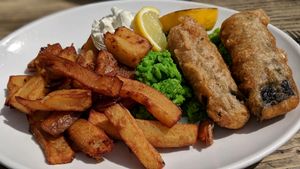'Fish' & Chips at The Ship Inn in Newcastle Upon Tyne
