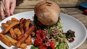 Burger & Chips at The Ship Inn in Newcastle Upon Tyne