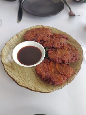 Onion Bhaji at Spice Lounge in Launceston