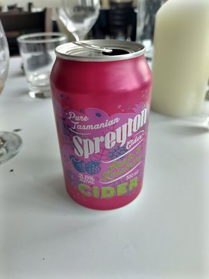 spreyton cider apple and raspberry at Spice Lounge in Launceston
