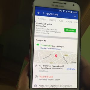 téléphone et adresse véritable at Vegan Cafe in Casablanca
