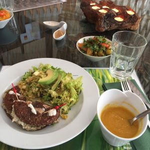 plat du jour at Vegan Cafe in Casablanca