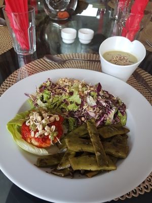 lunch at Vegan Cafe in Casablanca