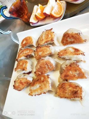 Dumplings with either green veggies or mushroom filling at Jing Xin Yuan - Pure Soul in Kunming