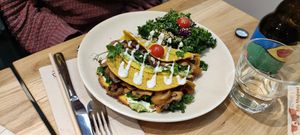 Savoury crepes at Sweet Rawmance in Paris