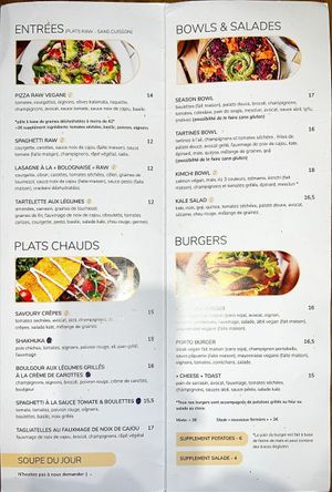 French lunch menu #Veganuary at Sweet Rawmance in Paris