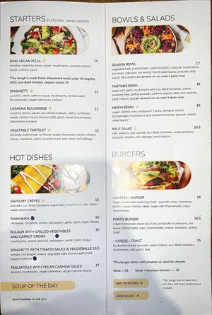 English lunch menu #Veganuary at Sweet Rawmance in Paris