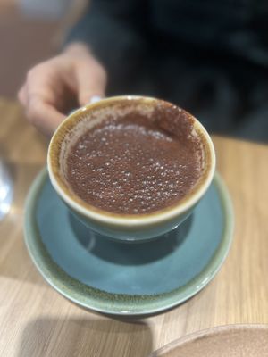 Hot chocolate  #Veganuary at Sweet Rawmance in Paris