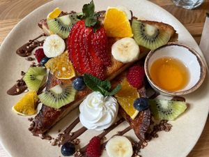 French toasts  at Sweet Rawmance in Paris