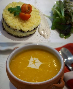 Set of the day: veloutte & risotto at Sweet Rawmance in Paris