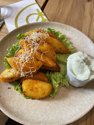 Side order of fries  at Sweet Rawmance in Paris