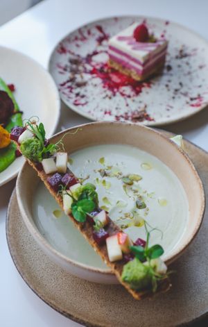 Soupe of the day at Sweet Rawmance in Paris