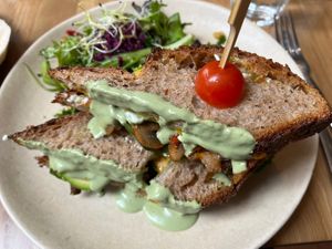 Toasted sandwich   at Sweet Rawmance in Paris