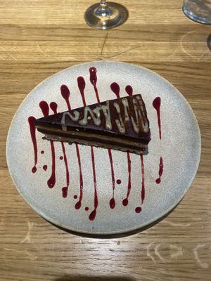 Raw caramel cake  at Sweet Rawmance in Paris
