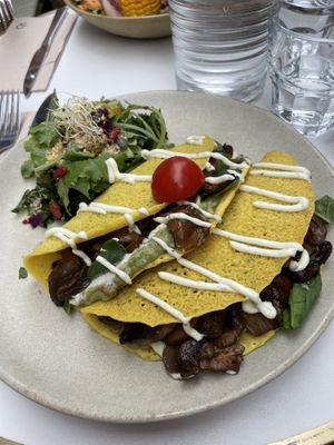 Savoury crepe   at Sweet Rawmance in Paris