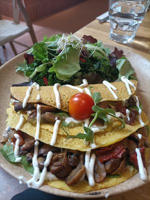 Savory Crepes at Sweet Rawmance in Paris