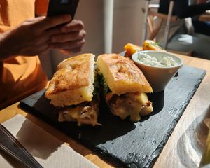 Foccacia with potatoes at Sweet Rawmance in Paris