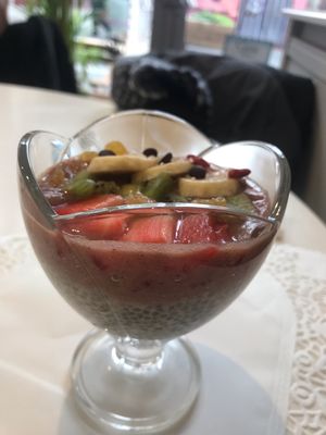 Part of the amazing brunch combo that costs 25 euro  at Sweet Rawmance in Paris