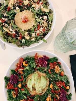 Salads at Sweet Rawmance in Paris