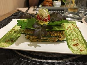Lasagnes crues aux courgettes at Sweet Rawmance in Paris