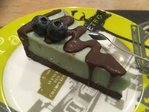 Mint pie at Sweet Rawmance in Paris