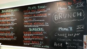 Menu 2 at Sweet Rawmance in Paris