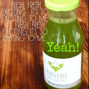 Echte Smoothie's aus Kräutern und mit Heilwirkung!  at Rebella Bex Cafe in Munich