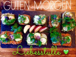 Glutenfreies, basisches Brot ohne Getreide nach Sarah Britton! Wild und köstlich belegt mit viel Liebe at Rebella Bex Cafe in Munich