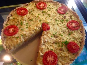 Vegane Quiche. at Rebella Bex Cafe in Munich