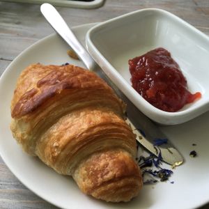 vegan croissant at Rebella Bex Cafe in Munich