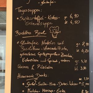menu at Rebella Bex Cafe in Munich