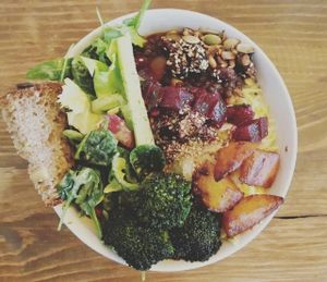 Buddha bowl - I got the big one and definitely want more! at Rebella Bex Cafe in Munich