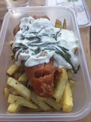 Vegan fish & chips at VISH - Food Truck in Drumcondra