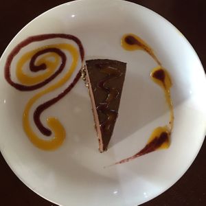 Raw Chocolate Cake at Life House Organic Restaurant in La Fortuna