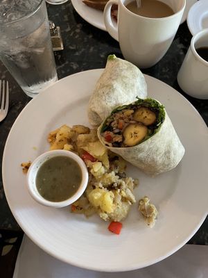 Plantain burrito  at Zinc Cafe in Medford