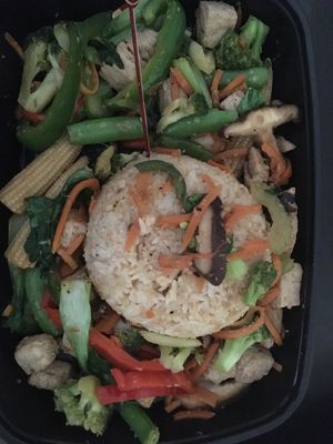 Stir fried vegetables at Yard House in Moorestown