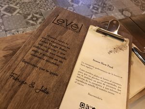 Carta at Level Veggie Bistro in Madrid