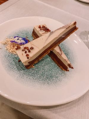 Raw vegan chocolate cake at Level Veggie Bistro in Madrid