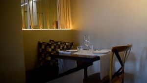 interior at Level Veggie Bistro in Madrid