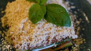 raw lasagna at Level Veggie Bistro in Madrid