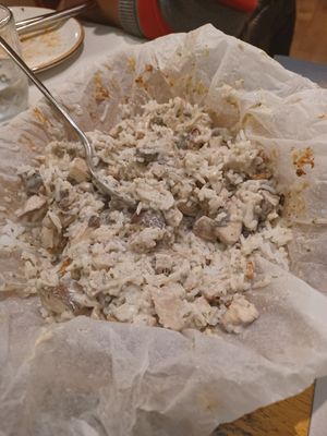 Arroz con setas at Level Veggie Bistro in Madrid