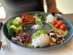   at Level Veggie Bistro in Madrid