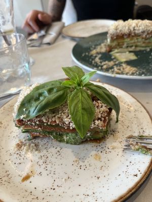 Raw Lasagna   at Level Veggie Bistro in Madrid